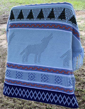 Howling Wolf Afghan