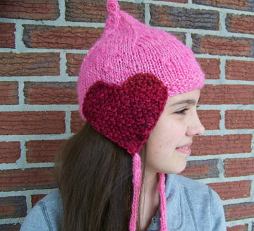 Matching hearts hat
