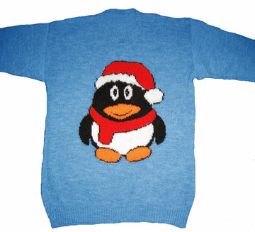 Cute Christmas Penguin Baby Jumper