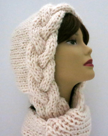 Snow Goddess Khione Braid Hat