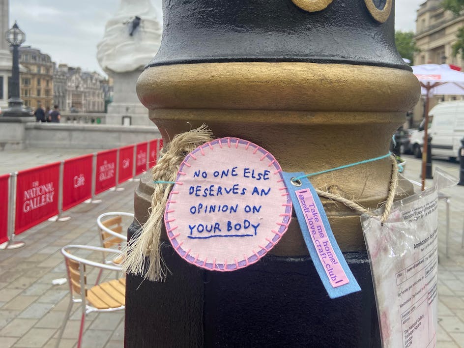 How one maker is using craftivism to fight fatphobia + download your FREE embroidery patch to join the movement!