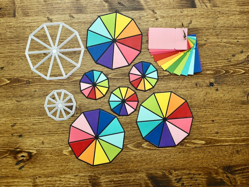 Three ways to create awesome rainbow elements with cardstock
