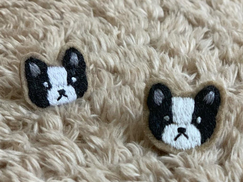 Perfect pooch embroidered earring tutorial