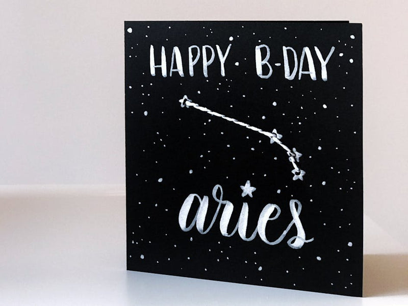 Make a unique constellation birthday card - free tutorial!