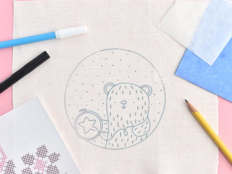 4 ways to transfer embroidery patterns to fabric