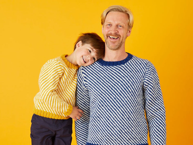 Introducing Mini Me from Paintbox Yarns, the cutest matching knit collection