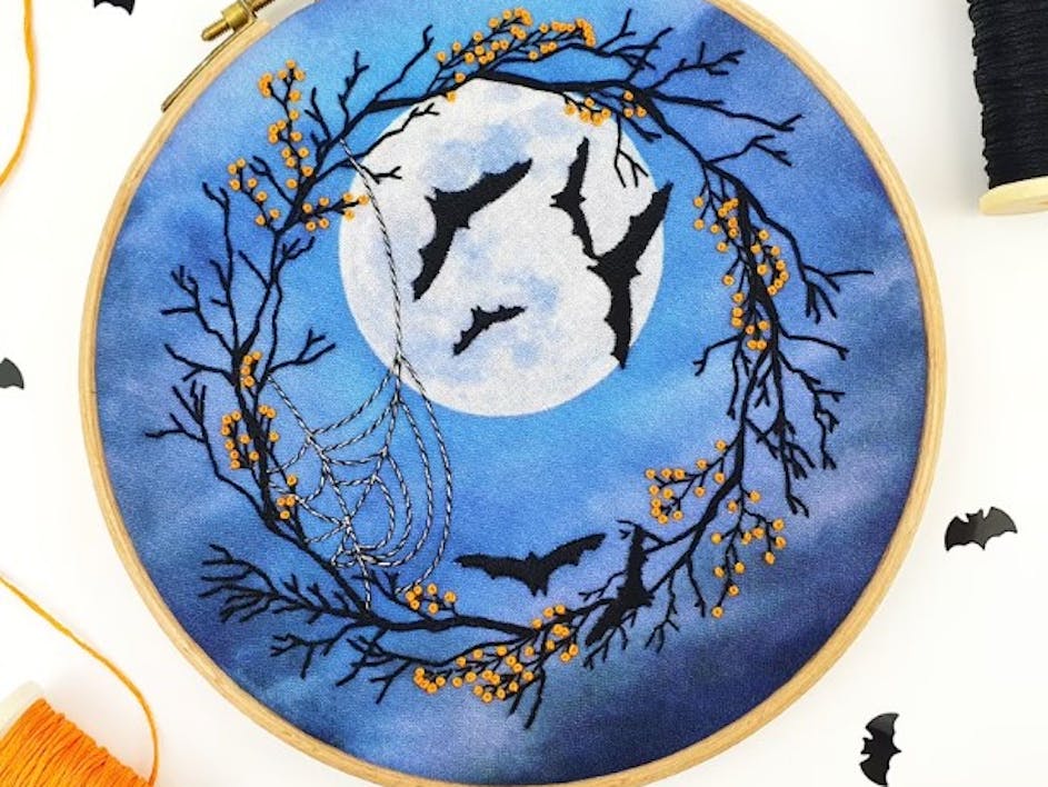 6 Halloween embroidery patterns for the spooky season
