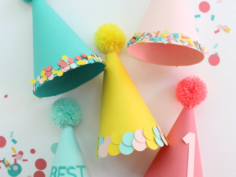 Learn how to make these fun party hats!