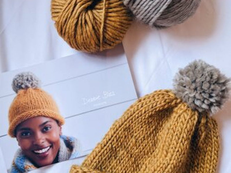 How to knit a hat on circular needles in just one hour!