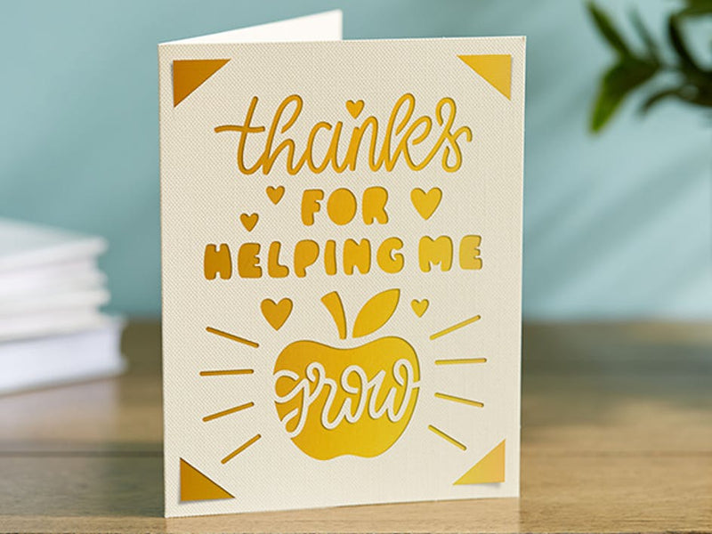12 A+ teacher thank you card ideas