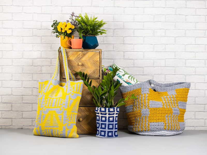 Tidy Haus collection by Paintbox: abstract design collides with colourwork!