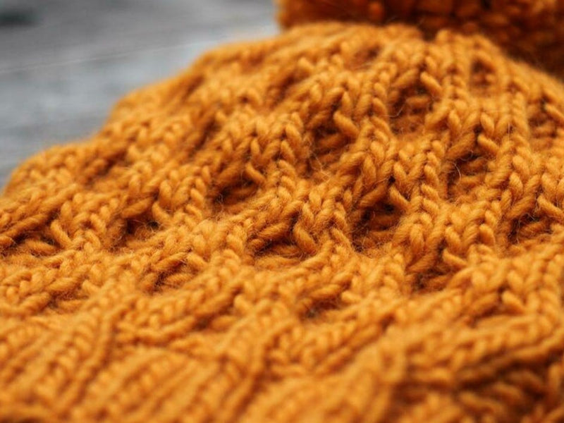 How to knit the honeycomb stitch