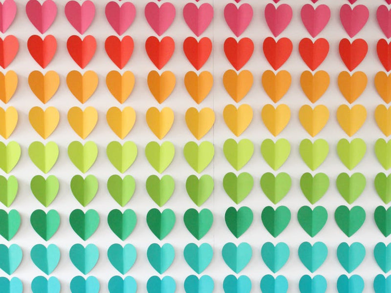 Fall head over heels for this 3D heart back drop