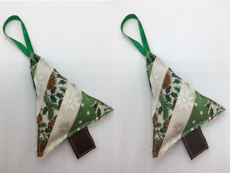 Stylish strip-quilted Christmas tree tutorial!