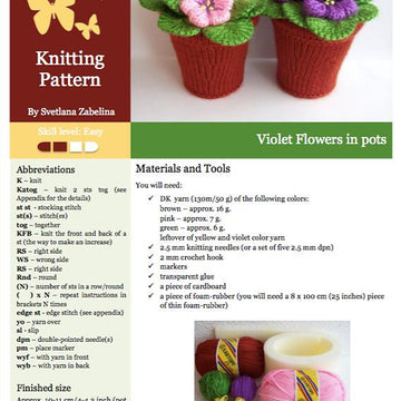189 Violets flowers in Pots