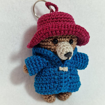 Paddington-Inspired Bear Keychain