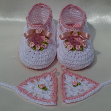 ROSY christening baby set