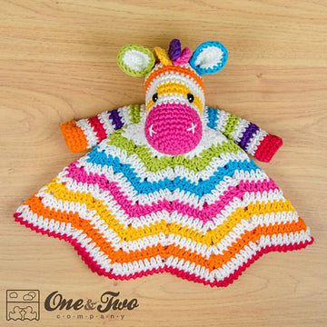 Rainbow Zebra Lovey