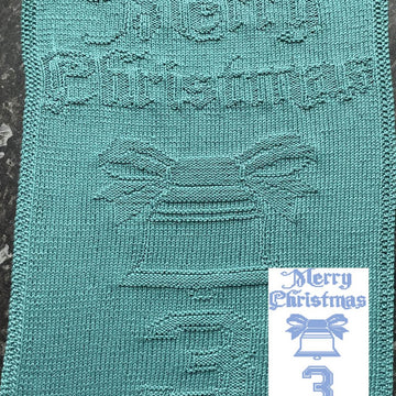 Nr. 445 3. Bells Merry Christmas guest towel