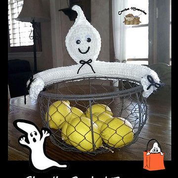 0803 Ghostly Basket Topper or Wine Hugger