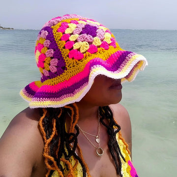 Meet Me In Aruba Granny Square SunHat