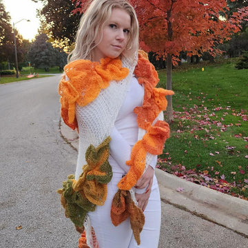 Maple 3D Leaf - Shawl