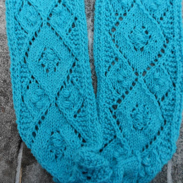 Lacy Argyle Infinity Scarf