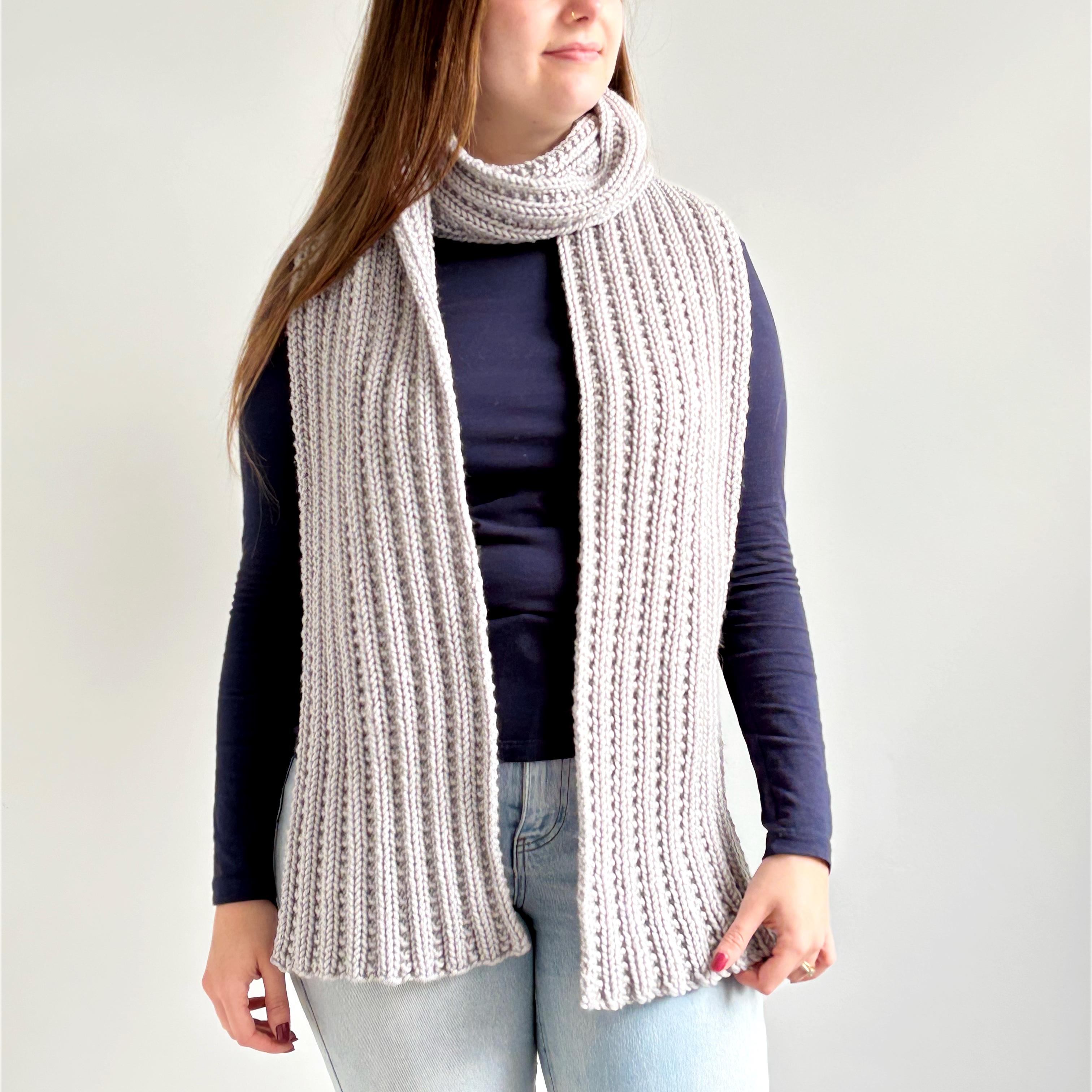 'Beaded Rib’ Scarf