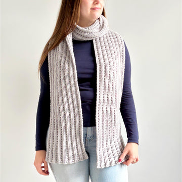 'Beaded Rib’ Scarf
