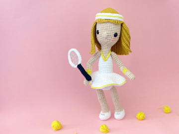 CHRIS THE TENNIS PLAYER - CROCHET AMIGURUMI PATTERN