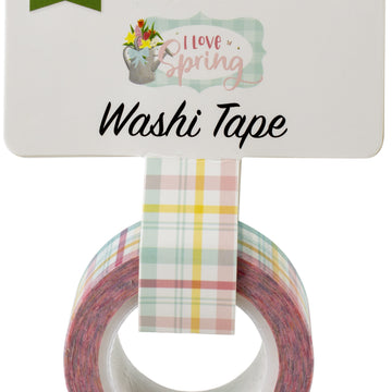 Echo Park Paper Echo Park I Love Spring Washi Tape 30' - Springtime Plaid