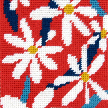 DMC Abstract Flowers Tapestry Kit - 12 x 15cm