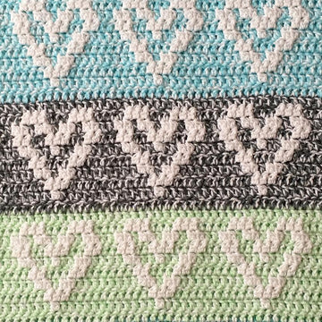 Crochet Hearts Baby Blanket Pattern: Baby's Blanket's Got Heart