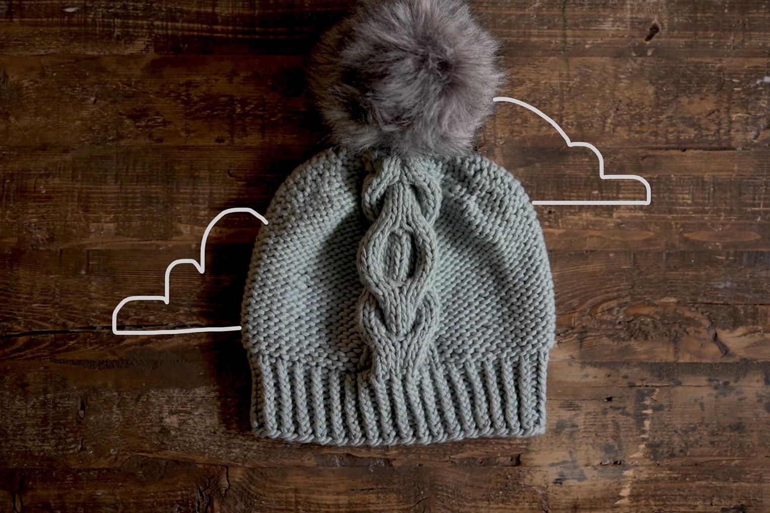 Cloudy Cables Hat