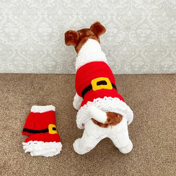 513 - Christmas Dog Dress Crochet Pattern -513
