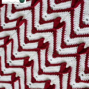 Heartbeat Chevron Afghan