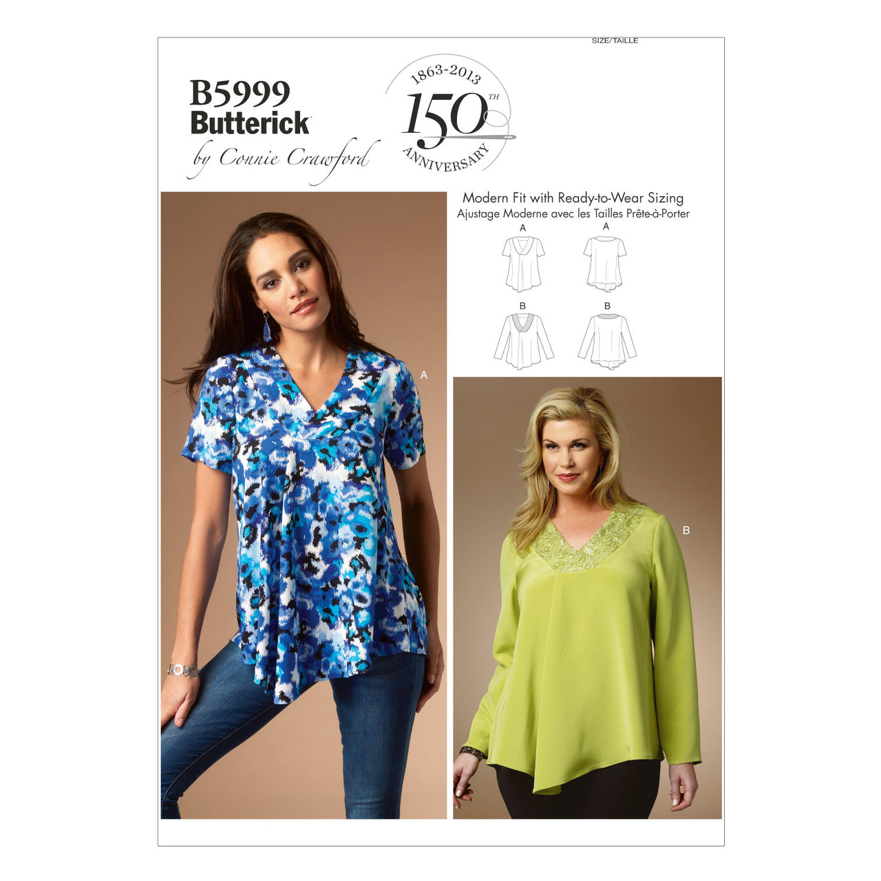 Butterick Misses'/Women's Top B5999 - Sewing Pattern