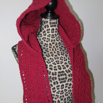Arrow Striped Hooded Scarf