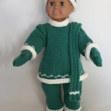 It's Snow Much Fun, Knitting Patterns fit American Girl and other 18-Inch Dolls