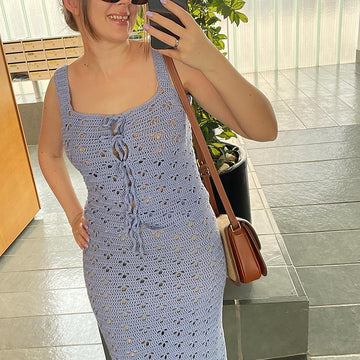 Crochet Top and Skirt Set