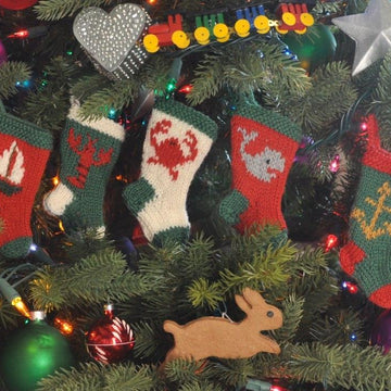 Nautical Christmas Stocking Ornament Pattern Set