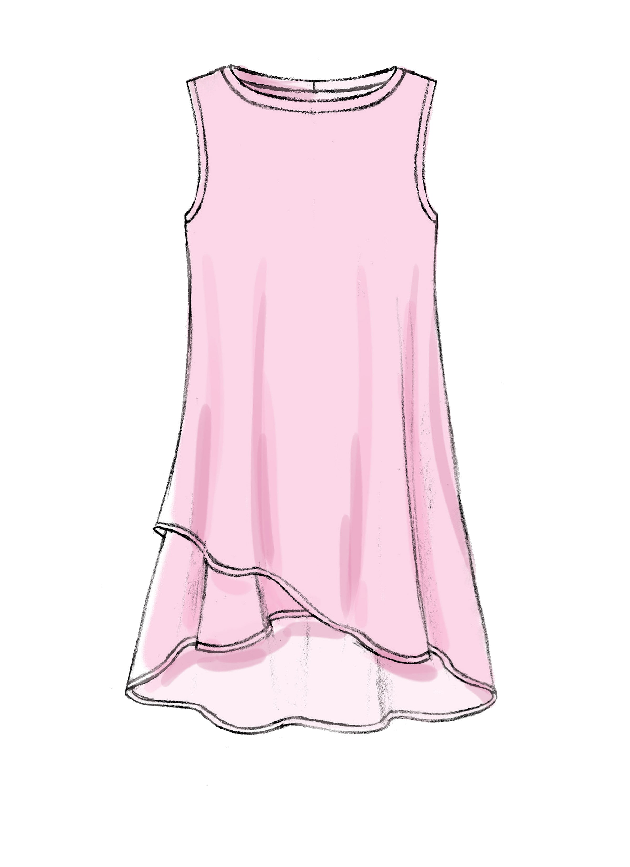 McCall's Misses' Shaped Hemline Tops M7327 - Sewing Pattern