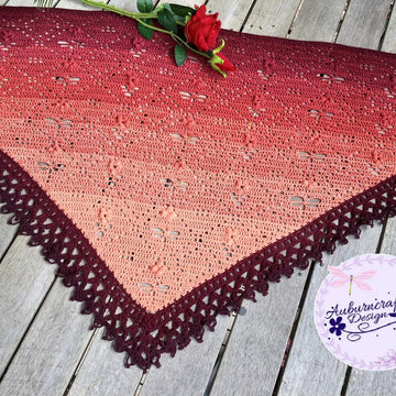 Cover Me in Dragonflies and Flowers Shawl