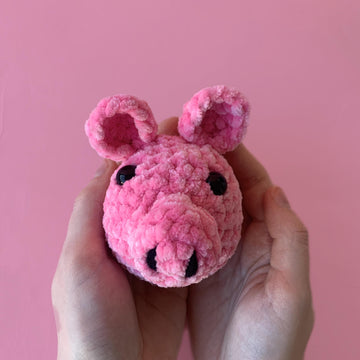 Crochet Pig Stress Ball