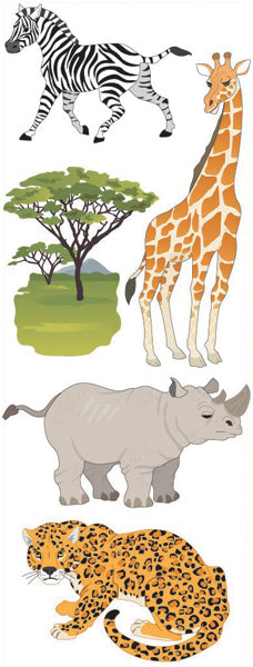 Jolees Touch Of Jolee's Dimensional Stickers - Safari Animals