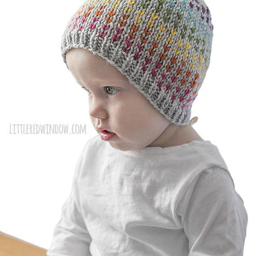 Rainbow Dots Hat
