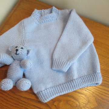Baby 4 ply Jumper & Baby Bear Toy