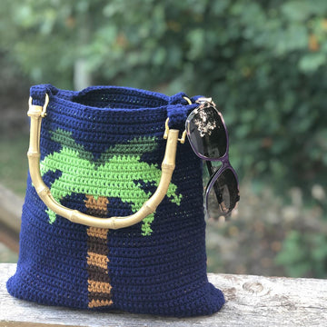 Palm Tree Tapestry Bag