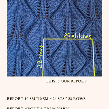 Knitting pattern leaves