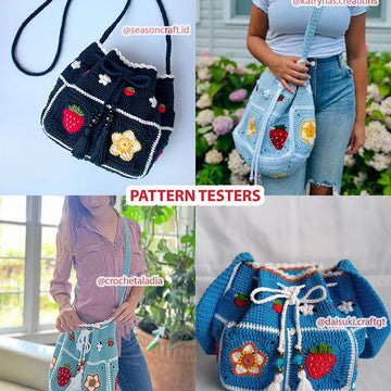 Strawberry Drawstring Crossbody Bag